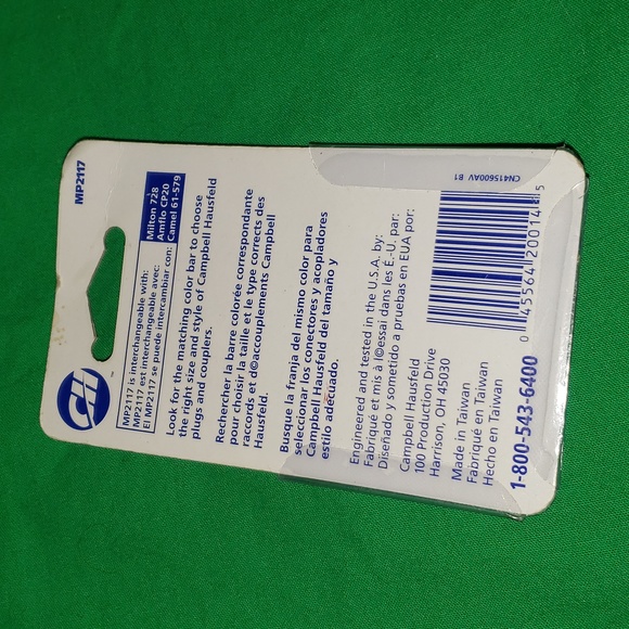 Campbell Hausfeld MP2117 1/4" I/M Plug Set (2 Pack) New Old Stock - Picture 2 of 2